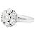 Autre Marque Anello "Fiore", oro bianco e diamanti. - vista 2