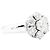 Autre Marque Anello "Fiore", oro bianco e diamanti. - vista 3