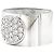 Anello Dinh Van, "Anthea", oro bianco e diamanti. - vista 2