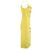Autre Marque Vestido midi drapeado amarillo lima Anna Molinari Dorado - vista 2