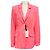Autre Marque Barbara Lohmann Candy Pink Thora Crepe Two Button Blazer / Jacket