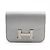 Billetera compacta Constance Slim en cabra siamés de Hermès Plata
