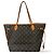 Borsa Tote Neverfull Monogram Canvas MM Louis Vuitton Marrone