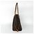 Borsa Tote Neverfull Monogram Canvas MM Louis Vuitton Marrone - vista 3