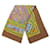 Sciarpa Hermès Carre 90 QALAMDAN Marrone Multicolore - vista 2