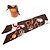 Sciarpa Muffler Hermès Twilly TOUT EN CARRE Marrone Multicolore - vista 5