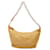 Borsa a spalla con catena e logo Prada Beige