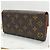 Cartera larga Louis Vuitton Monogram marrón cuero Castaño - vista 2