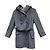 Autre Marque Abrigo Max Mara Studio Gris de Lana con Capucha
