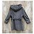 Autre Marque Abrigo Max Mara Studio Gris de Lana con Capucha - vista 8