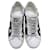 Yves Saint Laurent Baskets en toile et cuir Saint Laurent Paris Noir Blanc  - vue 2