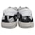 Yves Saint Laurent Baskets en toile et cuir Saint Laurent Paris Noir Blanc  - vue 4
