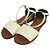 Marni Lackleder-Sandalen Beige Aus weiß