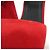 Céline Sandali con tacco spesso in suede Celine Rosso - vista 19