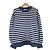 Autre Marque Langarm-Pullover Border Lois CRAYON Blau