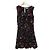 Autre Marque Stretch-Velours-Blumenmusterkleid GUILD PRIME Schwarz
