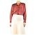 Isabel Marant Etoile Rote transparente Blumenbluse - Größe UK 12