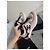 Sneakers Chanel in Pelle e Tessuto Rosa Nero Bianco Grigio - vista 3