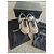 Sneakers Chanel in Pelle e Tessuto Rosa Nero Bianco Grigio - vista 6