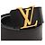 Cintura LV Initials di Louis Vuitton Nero D'oro - vista 4