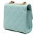 Chanel Blaue Mini-Tasche aus gestepptem Lammleder Trendy CC mit Kette Hellblau - Ansicht 2