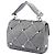 Valentino Große silberne Metallic-Strick-Roman-Studiertasche - Ansicht 2