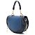 Chanel Blaue kleine gesteppte Lammleder-Satteltasche mit Kettendetails - Ansicht 2