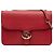 Gucci Rosso Medio Dollar Pelle di Vitello Borsa a Spalla Interlocking G