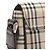 Borsa a tracolla in tela check beige Burberry - vista 9