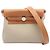 Herbag Zip 20 in Tela Militare Marrone e Vacca Hunter di Hermès Carne