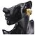Orecchini vintage a clip Chanel Coco Mark D'oro - vista 2