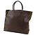 Borsa/tote in pelle di vitello marrone e nylon Prada - vista 2