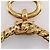 Collana Pendente Loupe Vintage Chanel D'oro - vista 12