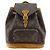 Zaino Mini Montsouris Louis Vuitton Marrone