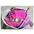 Borsa Lancel Le Brigitte Bardot rosa in tweed - vista 3