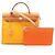 Sac à main Hermès Herbag Zip PM Marron Orange Moutarde