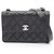 Borsa a spalla in agnello nero trapuntato Chanel