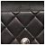 Borsa a spalla in agnello nero trapuntato Chanel - vista 11