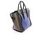 Céline Borsa a mano Celine Luggage Mini Shopper Marrone Nero Blu - vista 2
