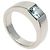 Cartier Tank Ring aus 18K Weißgold mit Aquamarin
