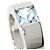 Cartier Tank Ring aus 18K Weißgold mit Aquamarin - Ansicht 10