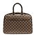 Borsa Vanity Bowling Damier Louis Vuitton Marrone