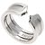 Cartier C2 18K Weißgold Bandring