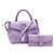 NUOVO BORSO LANCEL CHARLIE MM + PORTAFOGLIO IN PELLE LAVANDA CON TRACOLLA