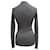 Cardigan in lana grigia a coste Prada Grigio  - vista 2