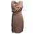 Vestido midi con nudo lateral en seda rosa Dior
