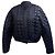 Ganni Quilted Cropped Jacket in Navy Blue Polyamide