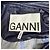 Ganni Quilted Cropped Jacket in Navy Blue Polyamide - view 4