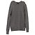 Pull en cachemire gris en maille torsadée Ralph Lauren Purple Label