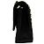 Timeless Borsa a Spalla Chanel Medium Classic Double-Flap in Pelle di Agnello Nera Nero - vista 2